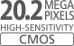 20,2-megapiksline CMOS