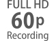 Täis-HD kaadrisagedus alates 24p kuni 60p
