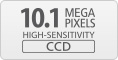 10.1MP high sensitivity CCD